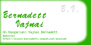 bernadett vajnai business card